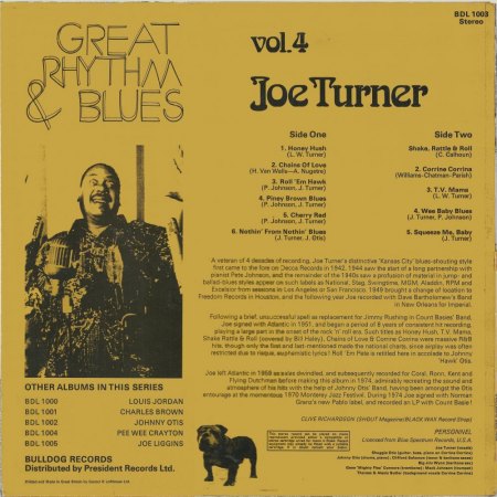JOE TURNER - auf EP und LP