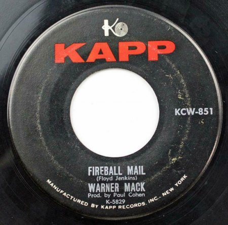 WARNER MACK Rockabilly/R+R auf Polydor 1958