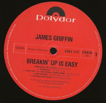 JIMMY GRIFFIN / James Griffin