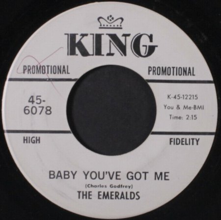 The EMERALDS bis 1963 (USA)