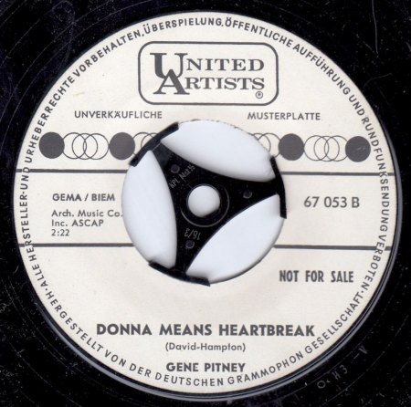 Gene Pitney - Singles