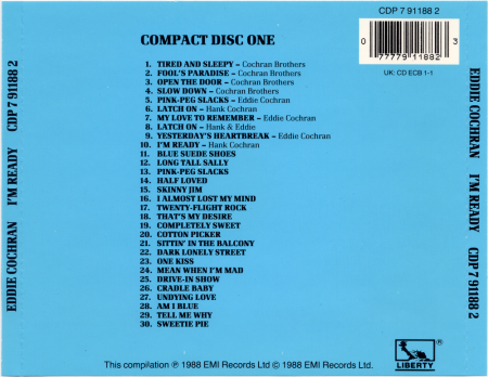 Eddie Cochran auf CD