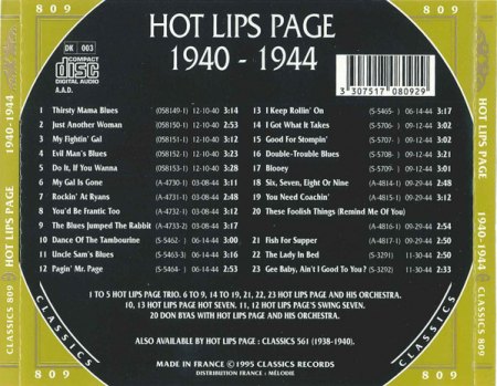 HOT LIPS PAGE