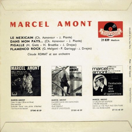 MARCEL AMONT auf Polydor