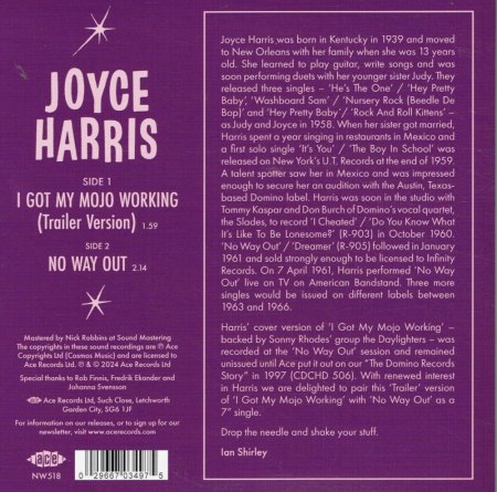 JOYCE HARRIS (JUDY & JOYCE)