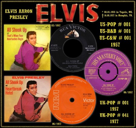 Elvis-All Shook Up, Originale und Weissmu. 47-6870, 74-16386