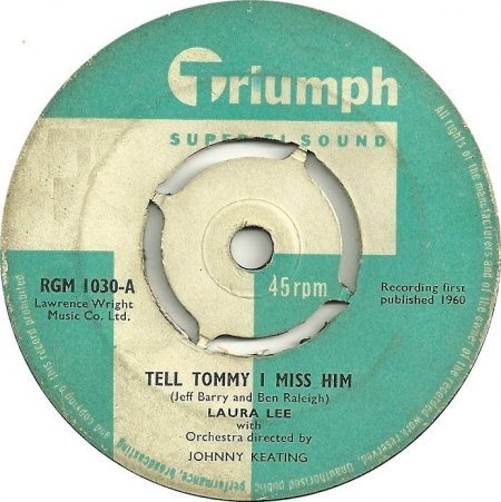 Lee.Laura01Tell Tommy I Miss Him Triumph RGM 1030 Oktober 1960.jpg