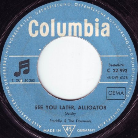 See You Later Alligator17Freddie &amp; dreamers Columbia C 22993.jpg