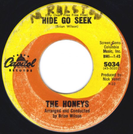 Honeys03Hide Go Seek Capitol 5034 aus Sept 1963.jpg