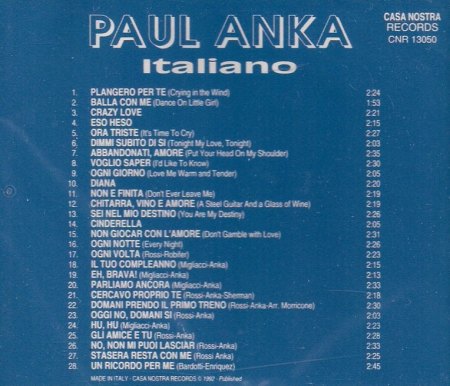 Anka,Paul25 CD Casa Nostra 28 iatal Songs.jpg
