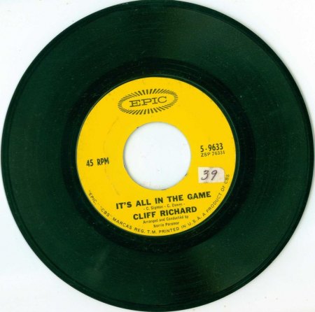 CLIFF RICHARD - Its all in the game - USA.JPG