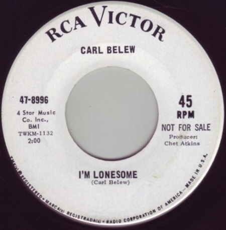 CARL BELEW - I'm lonesome -A-.jpg