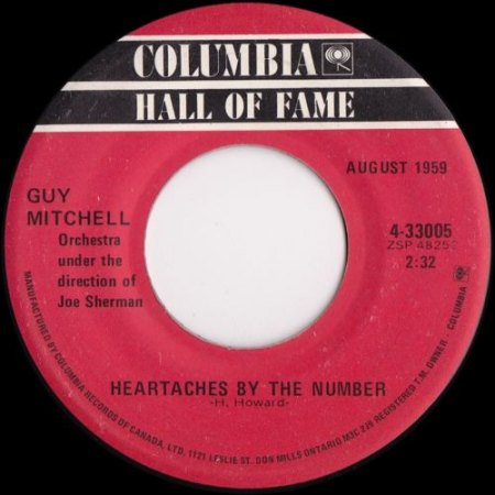 GUY MITCHELL - Heartaches by the number -B5-.jpg