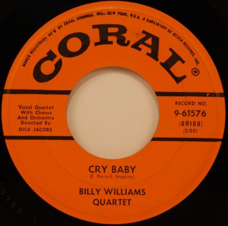 BILLY WILLIAMS QUARTET - Cry Baby -A1-.jpg