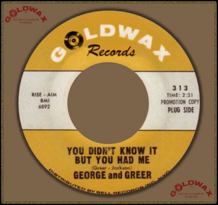 GEORGE &amp; GREER - YOU DIDN'T KNOW IT BUT YOU HAD ME_IC#003.jpg