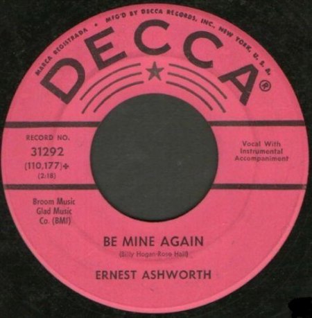 Ashworth,Ernest02Be mine again Promo.jpg