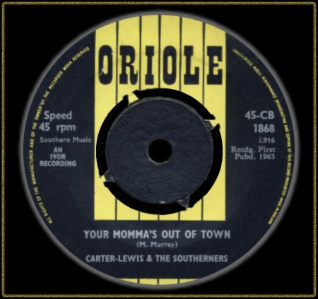 CARTER-LEWIS &amp; THE SOUTHERNERS - YOUR MOMMA'S OUT OF TOWN_IC#002.jpg