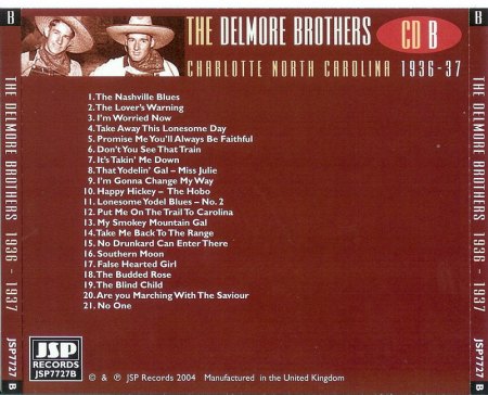 The Delmore Bros - The Delmore Bros CD B 1936-1937 Back_Bildgröße ändern.jpg