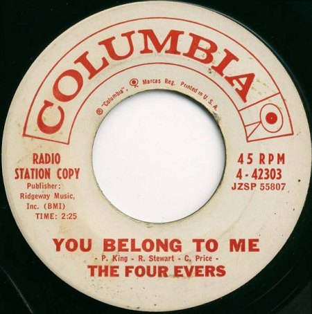 FOUR EVERS-YOU BELONG TO ME.jpg