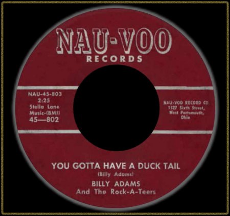 BILLY ADAMS - YOU GOTTA HAVE A DUCK TAIL_IC#002.jpg