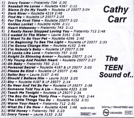 Cathy Carr - Back CD Cover.jpg