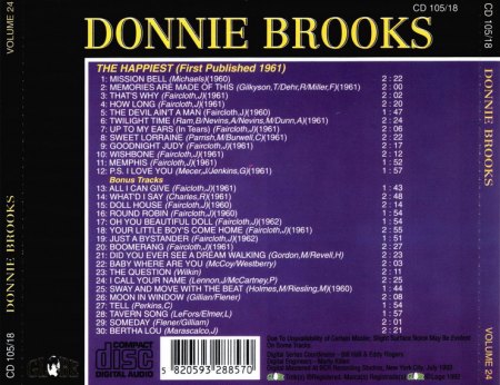 Donnie Brooks - The Happiest-Back_Bildgröße ändern.Jpg