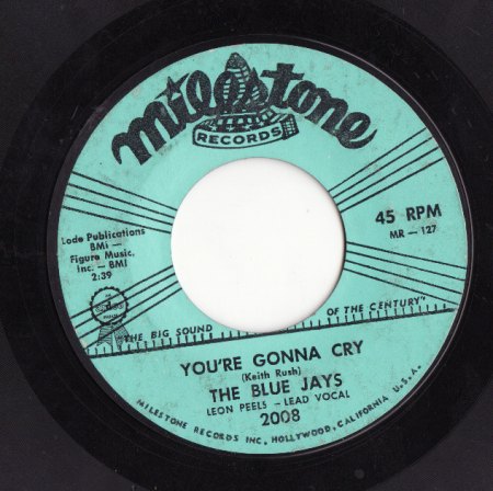 Blue Jays (vocal Leon Peels) - You're gonna cry .jpg
