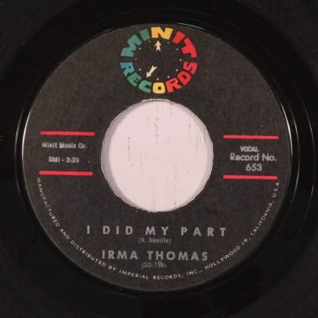IRMA THOMAS - I did my part -A-.JPG