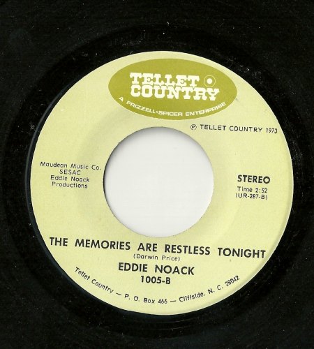 Noack, Eddie - Memories are restless tonight.jpg