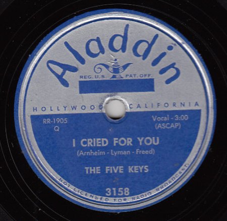 FIVE KEYS - I cried for you -A-.JPG