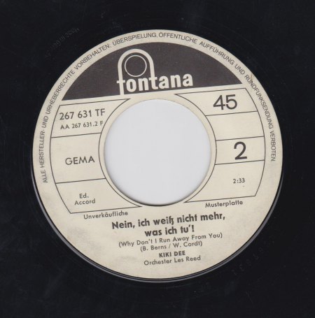 KIKI DEE - Nein ich weiß nicht mehr... - Weissmuster - B-.jpg