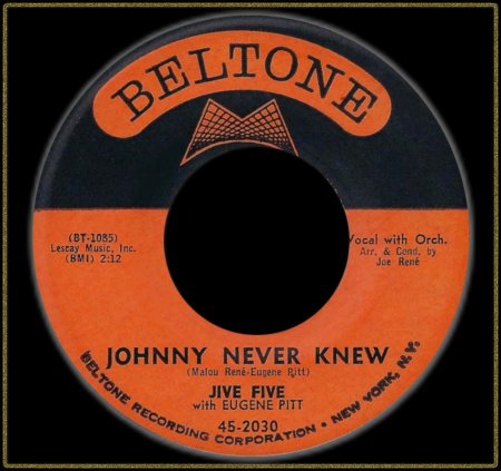 JIVE FIVE - JOHNNY NEVER KNEW_IC#002.jpg