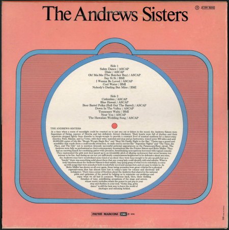 Andrews Sisters - Andrews Sisters LP (4)_Bildgröße ändern.JPG