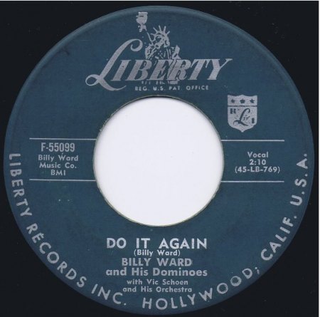 BILLY WARD &amp; THE DOMINOES - Do it again -B-.JPG