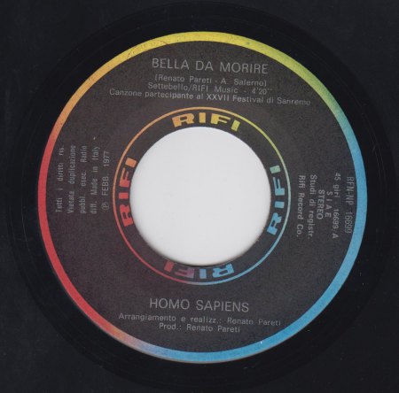 HOMO SAPIENS - Bella da morire -A-.jpg