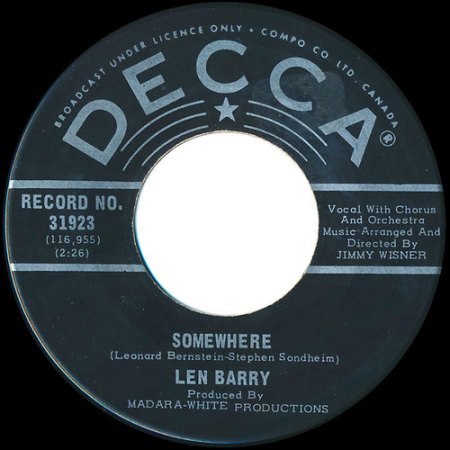 LEN BARRY - Somewhere -B-.JPG