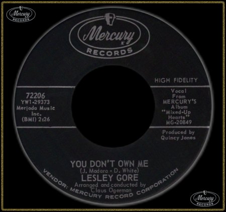 LESLEY GORE - YOU DON'T OWN ME_IC#002.jpg