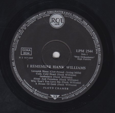 FLOYD KRAMER-LP - I remember Hank Williams -A-.jpg