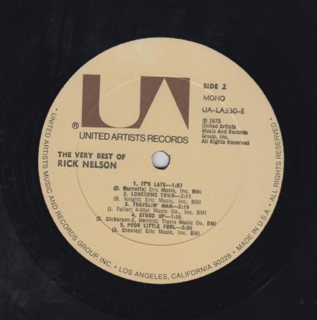 RICKY NELSON-LP - The Veyr Best Of... -B-.jpg