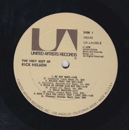 RICKY NELSON-LP - The Very Best Of... -A-.jpg