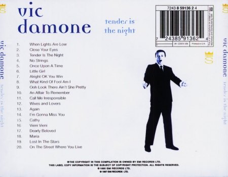 Damone, Vic - Tender is the night.jpeg