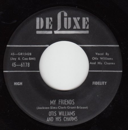 OTIS WILLIAMS &amp; HIS CHARMS - My Friends.JPG
