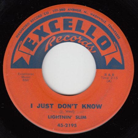 LIGHTNIN SLIM - I just don't know.JPG