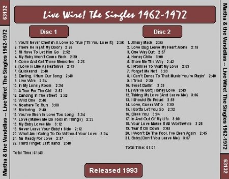 Martha Reeves &amp; The Vandellas - Live Wire! The Singles 1962-1972 - Disc 1 - Rear.jpg
