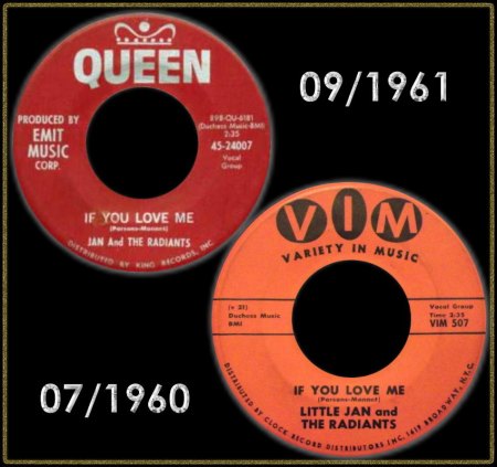 LITTLE JAN &amp; THE RADIANTS - IF YOU LOVE ME_IC#001.jpg
