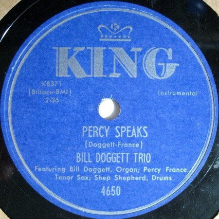 BILL DOGGETT TRIO - Percy Speaks -A3-.JPG