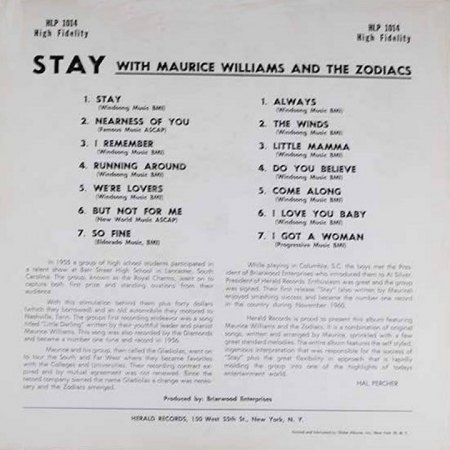 Williams, Maurice &amp; the Zodiacs - Stay.jpg