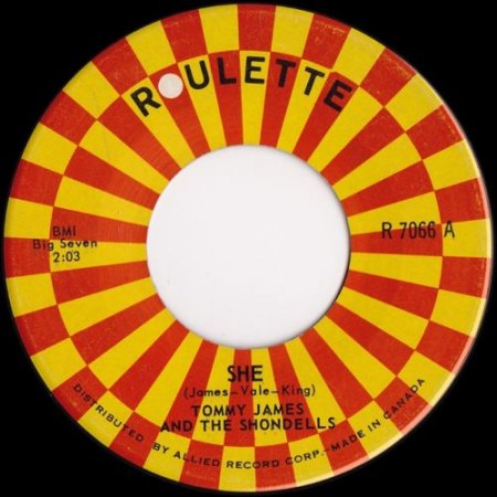 T.J. &amp; THE SHONDELLS - She -A3-.JPG