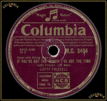 LEFTY FRIZZELL - IF YOU'VE GOT THE MONEY I'VE GOT THE TIME_IC#004.jpg