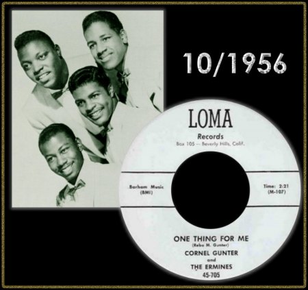 CORNEL GUNTER &amp; THE ERMINES - ONE THING FOR ME_IC#001.jpg